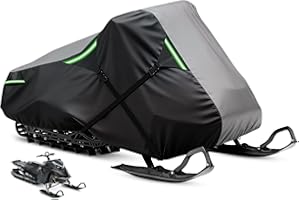 COVERVIN Snowmobile Cover, Waterproof Sled Ski Cover 420D Heavy-Duty Oxford Fabric Compatible with Ski-Doo Yamaha Arctic Cat 