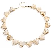 BYETOCE Valentine's Day Love Heart Pendant Necklace Chunky Beaded Heart Charm Choker Valentines Statement Chain Jewelry for Women Vacation Charm Necklace Birthday Gifts