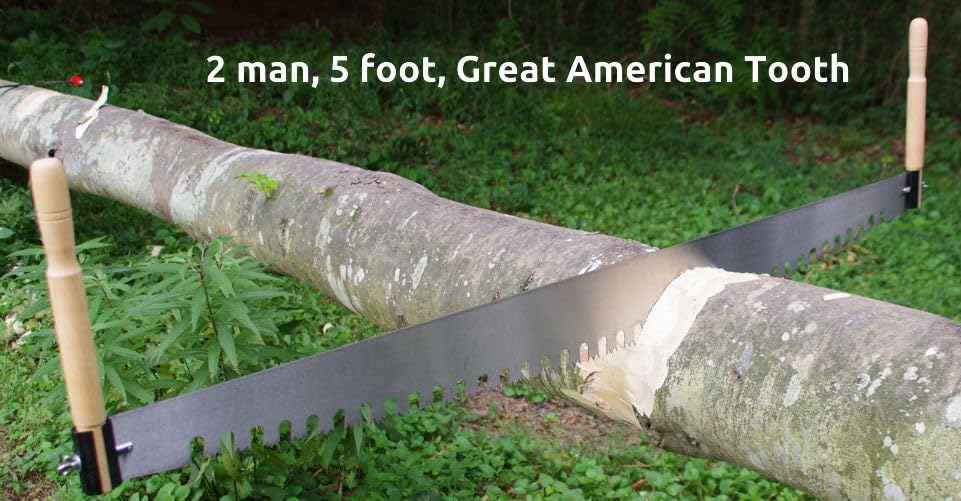 Lynx 5' Two Man Crosscut Saw (Great American Tooth) - Made in photo 5
