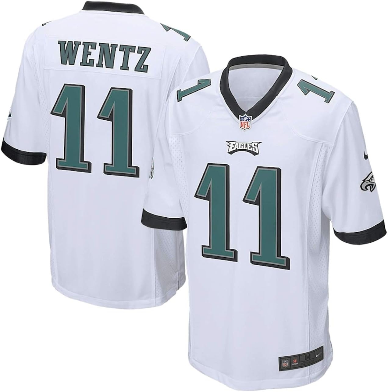 NIKE Men's Philadelphia Eagles 11 Carson Wentz Football Jersey White (Medium) at Amazon Menâs 