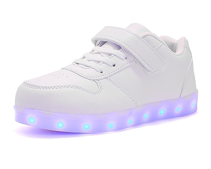 Honeystore Unisex LED Leuchtet Schuhe Sneakers mit USB Einem Geschenk der Kinder Jungen Mädchen Halloween Weihnachten Neujahr