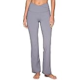 RBX Active Flare Legging for Women, Crossover Waistband Squat Proof Bootcut Flared Yoga Pant for Workouts, Loungewear