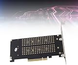 ASHATA Dual Bay PCIe to NVMe Expansion Card for M.2 SSDs - X8 M Key view 3