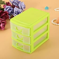 2 Layers Drawer Plastic Storage Dresser, Storage