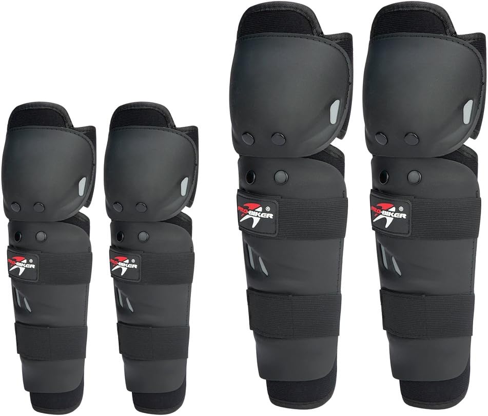 Sport 4Pcs Adult Knee/Shin Guard Motocross Motorcycle Body Armor Accessories Flexible Breathable for Motorcycle Racing