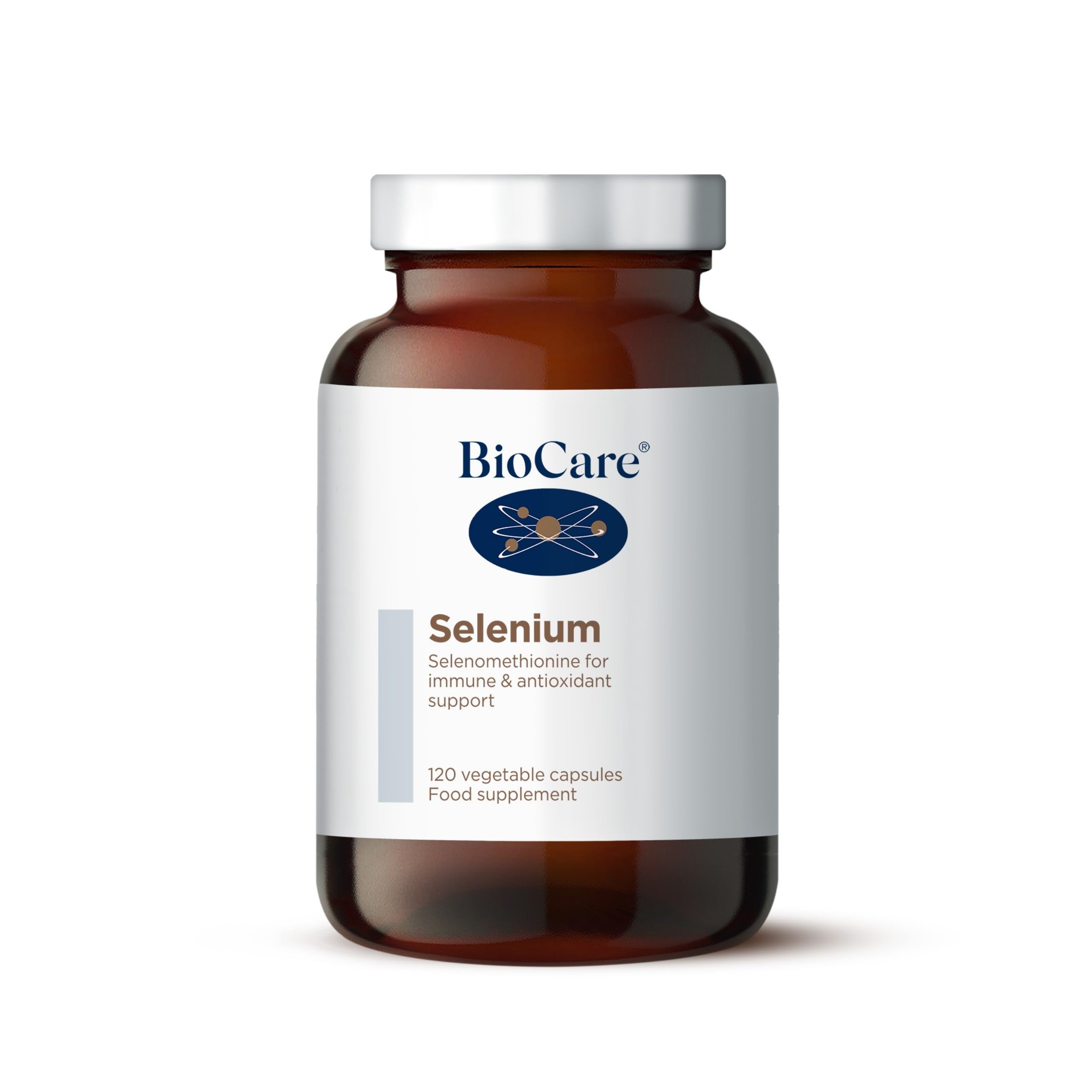 BioCare Selenium - Pure Supplement - for Antioxidant, Immune, Hair, Nail & Thyroid Support - 120 Capsules