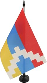 AZ FLAG Nagorno-Karabakh Table Flag 5x8 inches 21x14 cm Polyester view 1