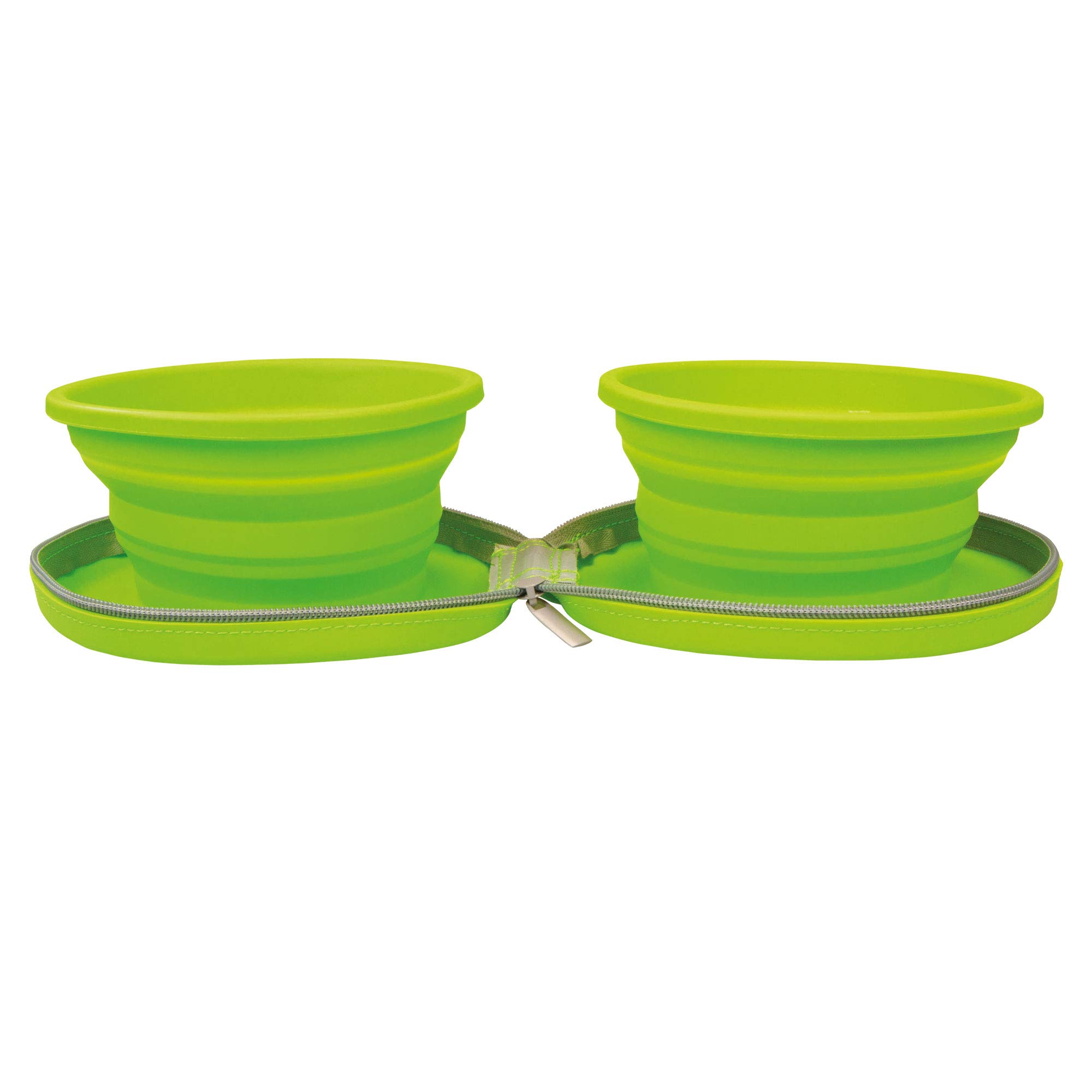FOLDABLE ZIP UP DUAL BOWLS