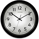 Glow in the Dark Wall Clock for Bedroom Battery Operated Lighted Wall Clock | 13Inch Non-ticking Illuminated Bedroom Wall Clock with Night Light, Quiet Clock with Smart Senior for Living Room Clocks