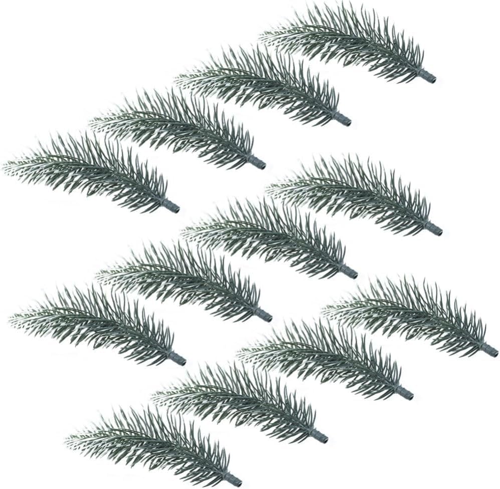 Beavorty 30PCS Artificial Pine Pick Artificial Green Pine Needles Branches for Christmas Christmas Decor for DIY Garland Wreath