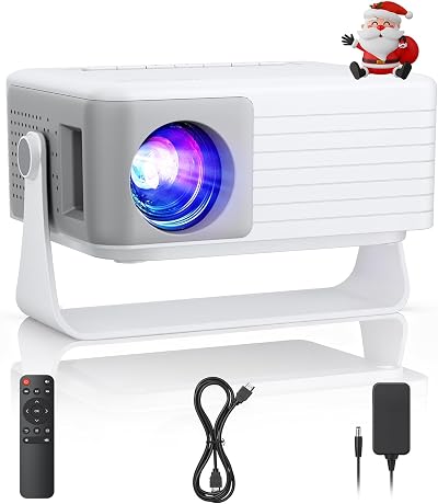 AKIYO O1 2026 Mini Projector 15000 Lumen 1080P Auto Keystone 360° Stand