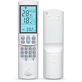 KTN828 Universal Mini-Split Air Condition Remote Control Dual &deg;F/&deg;C Modes - Works with Samsung, Lennox, Kenmore, Mitsubishi, Frigidaire, Hitachi, LG, Sharp, Panasonic, Toshiba, &amp; More
