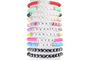 ARZASGO Ts Inspired Bracelets Set Friendship Bracelets for Women Girls Eras Tour Outfits Jewelry for Fans