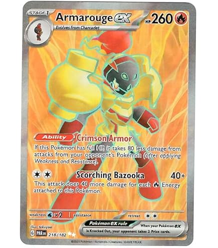 Pokemon TCG Armarouge 203/198 Scarlet & Violet Holo Illustration Rare NM/Mint