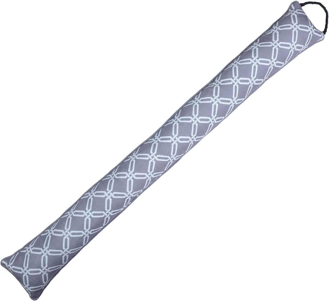 Draft Stoppers - KindoBest Door Draft Stopper Geometry Moroccan Pattern - 35”L x 5”W x 2.5”H Heavy Duty Durable Door/Window Draft Blocker（Gray）