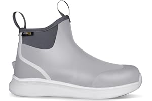 Kalkal Fishing Rain Boots for Men, Anti-Slip Waterproof Deck Boots, Durable Insulated Mud Booties for Gardening Fishing Boating, and Camping (Size 6-13)