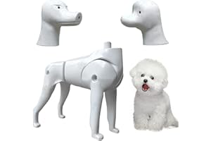 Dog Model Mannequin, 2 in 1 Pomeranian & Poodle Dog Model, Grooming Practice Tool for Groomer Training