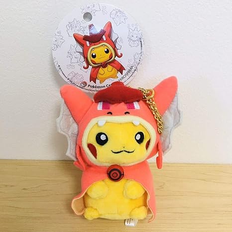 Amazon ポケモンセンター限定 マスコット ストラップ 赤いギャラドスごっこピカチュウ ぬいぐるみ 色違い キーホルダー ぬいぐるみ ホビー