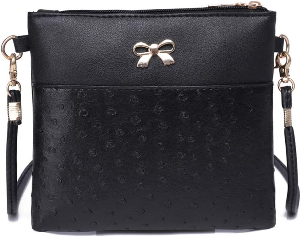 DOLDOA Women Retro Crossbody Bag Ladies Bow Decoration Hit Color Portable Shoulder Bags Messenger,Sale Clearance