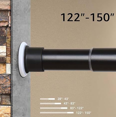 Ashleyriver Room Divider Tension Curtain Rod Tension Shower Window