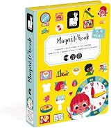 Janod MagnetiBook Learning to Tell the Time Educational Game 75 magnets view 4