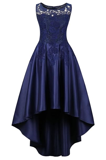 Axoe Damen Elegant Abendkleider für Hochzeit mit Besticktes Festliche Cocktailkleider