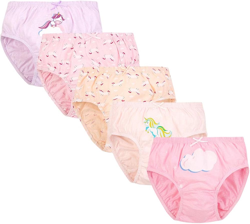 RAISEVERN Girls Knickers with Magical Unicorn Design Pack of 3 100
