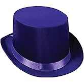 Satin Sleek Top Hat (purple) Party Accessory (1 count)