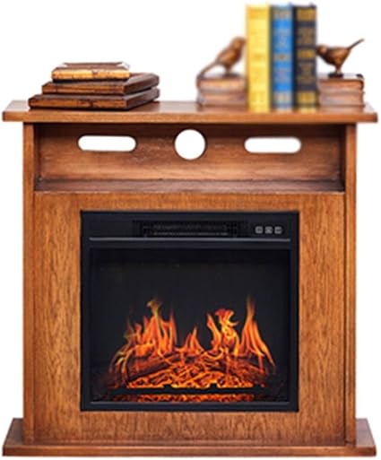 Qgg Chimenea de Pared Chimenea eléctrica, Cubierta Calentador de leños