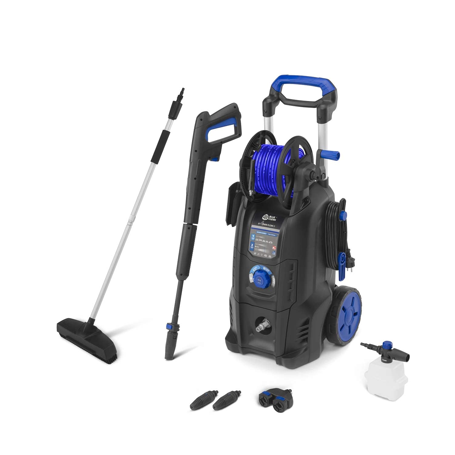 Ar Blue Clean Nettoyeur Haute Pression E-4 Twinflow D Avec Dualtech System Et Power Brush (2500 W, 150 Bar, 810 L/H)