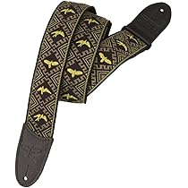 Amazon.com: PRS Guitars Leather Birds Guitar Strap, Black