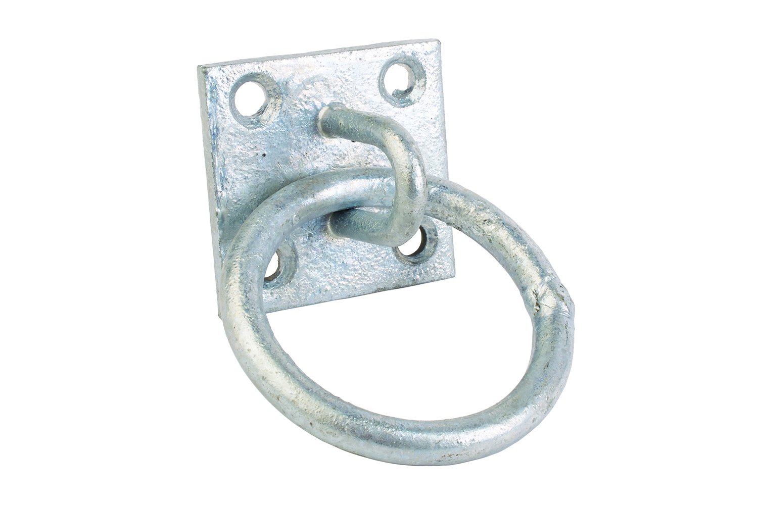 Shorefields No.515/PP Equestrian Chain Ring on Plate 50mm x 50mm Pack of 2 (Galvanised)