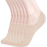 DIBAOLONG Womens No Show Socks Non Slip Flat Boat Line Low Cut Socks (6-12 Packs)