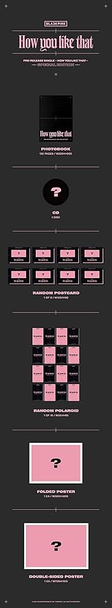 Amazon Com Blackpink How You Like That Special Edition Cd 1p Double Sided Poster 1p Folded Poster On Pack 132p Photobook 1p Post 1p Polaroid Message Photocard Set Tracking Kpop Sealed Health Personal Care