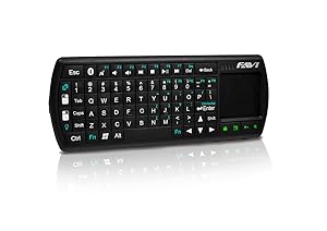 Universal Gaming Bluetooth Keyboard with Mechanical Backlit keys, Rechargeable Battery and Laser Pointer by FAVI