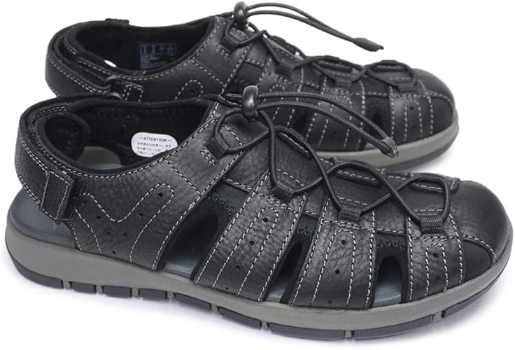 Amazon クラークス メンズサンダル ブリクスビーコーブ 112j 本革 レザー Brixby Cove ブラックレザー 28 0cm Uk10 Clarks クラークス ファッションサンダル