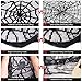 OurWarm Halloween Tablecloth, Rectangular Polyester Lace Tablecloth Black Spider Web Tablecover for Scary Movie Nights Halloween Table Decorations, 60 x 84 Inch