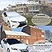 Aolbic Belosi Car Windshield Snow Cover, Double-Side Design Sun Shade Protector with Elastic Mirror Covers,Dual-Secure Fixture Design,Waterproof for Small Cars,Standard Pickup,SUV - (85