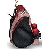 Tournament Slinger Bag | Carries 6-12 Disc Golf Discs | Includes Extra Pockets for Retriever and Mini