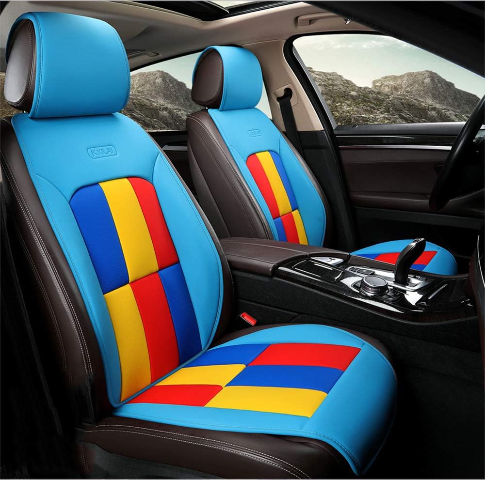 Car Seat Cover Easy to Clean Leather Car Seat Cushion Adjustable Fit for Lexus GX 460 Sorento Optima Murano Sentra Xterra Versa Legacy,A