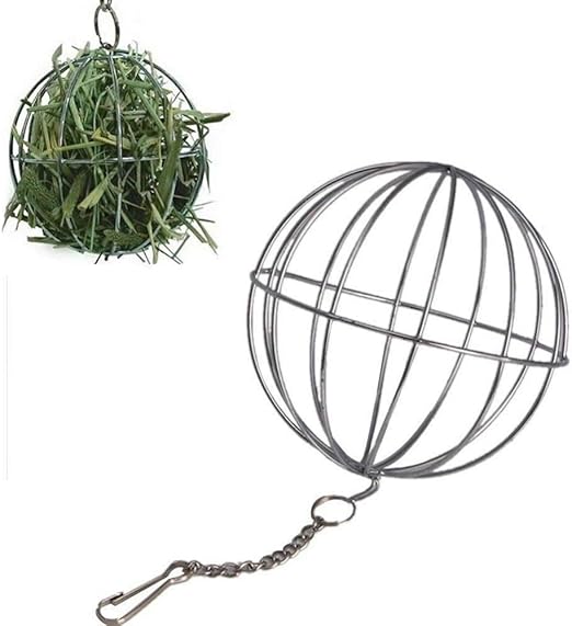 Amazon Com Hangable Feeding Straw Rack Hay Feeder Stainless Steel