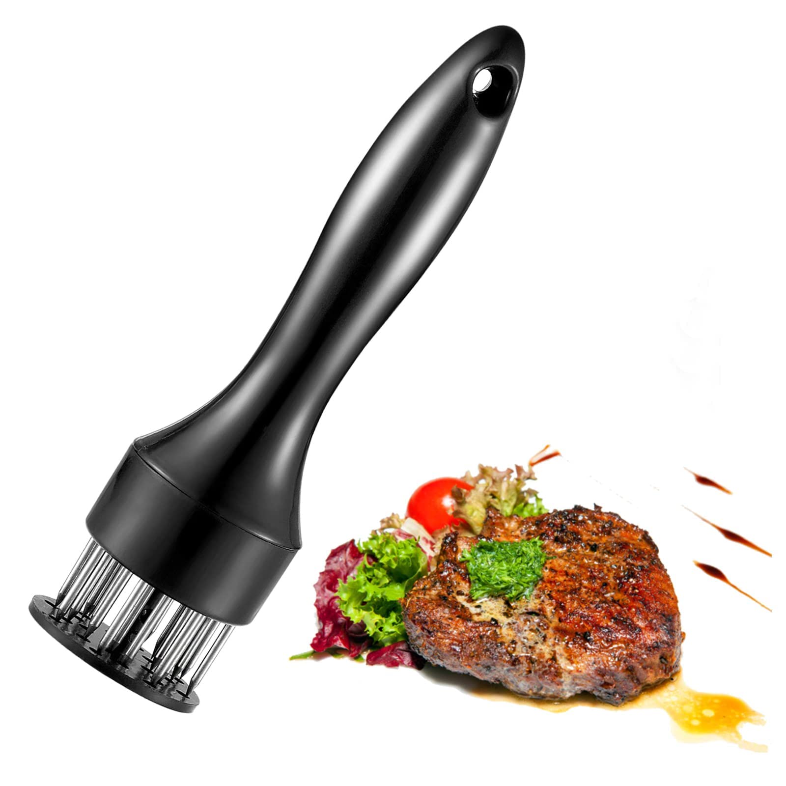 Meat Tenderizer, Stainless Steel Meat Tenderizer Needle Tool, for Steak, Chicken, Fish, Pork