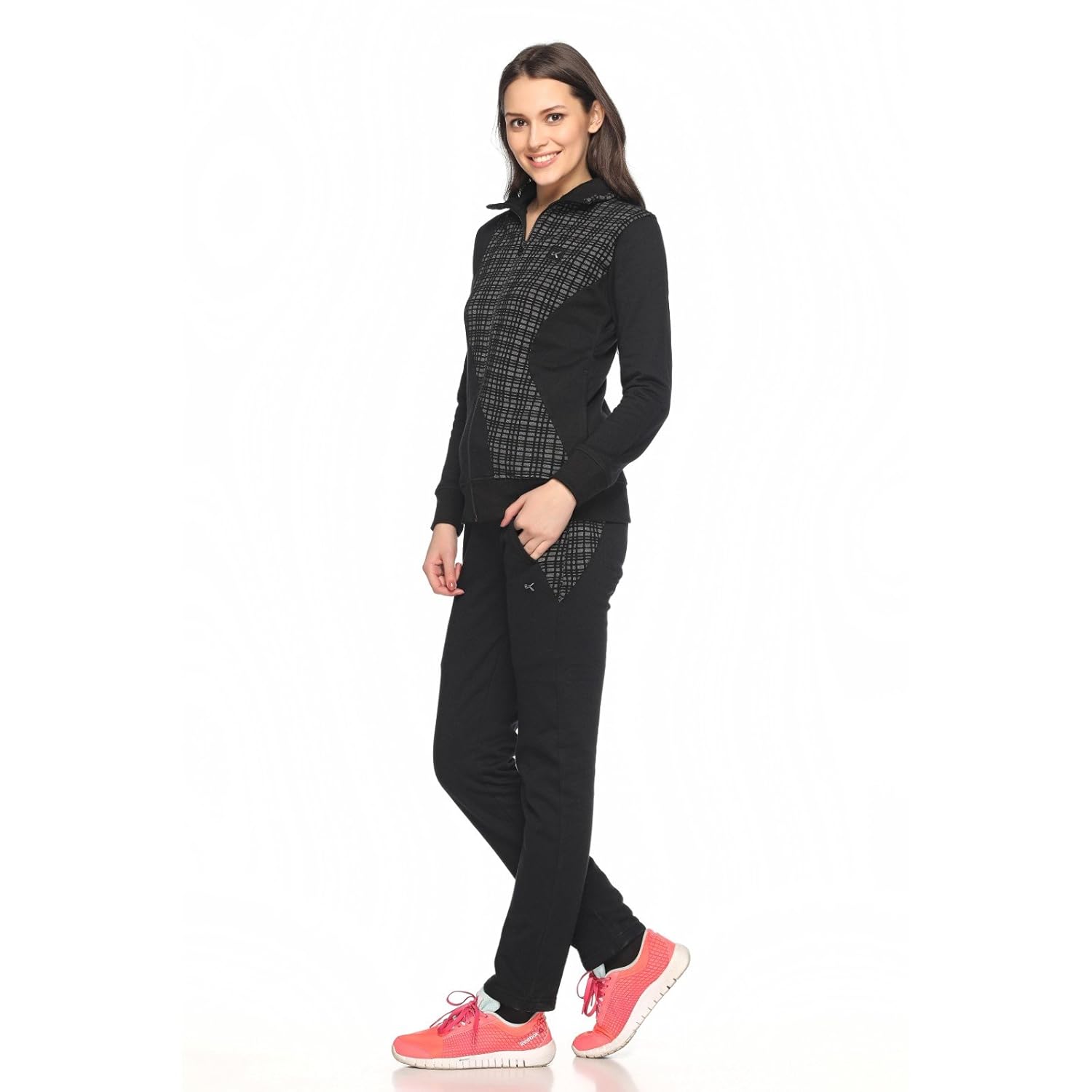 ex10sive fleece black active wear tracksuit