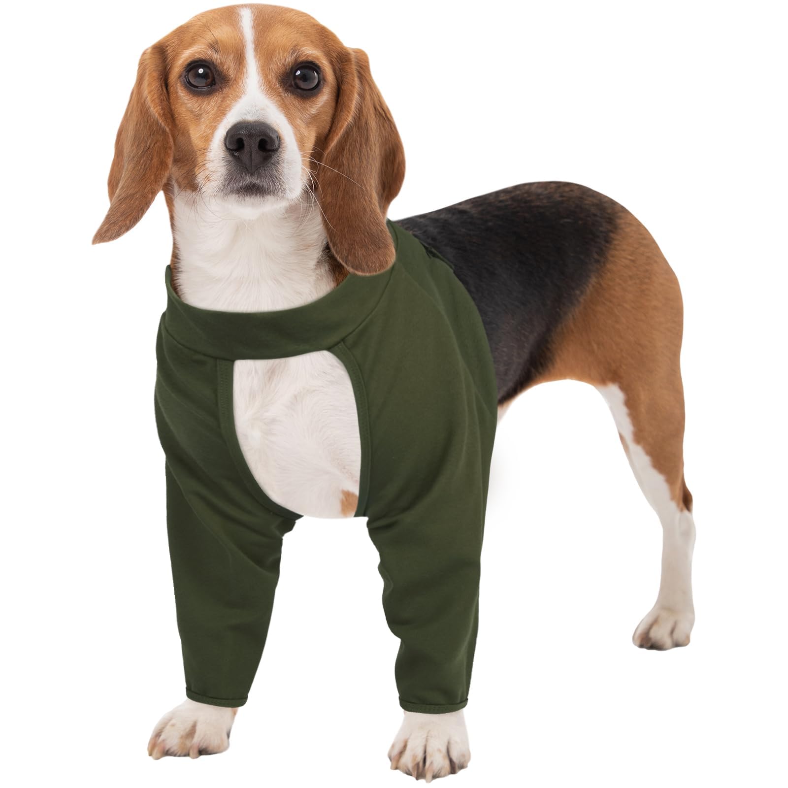 Photo 1 of Kuoser Recovery Sleeve for Dogs Front Leg Protection After Surgery, Dog Elbow Protector for Small Medium Large Dogs, Dog Joint Leg Sleeve Prevent Licking Wound Dog Cone Alternative, Green L