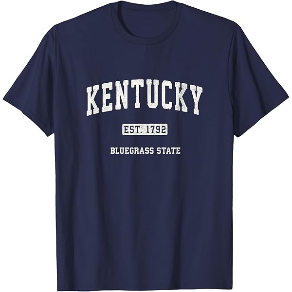 Amazon.com: Kentucky KY T-Shirt Vintage Sports Design Retro