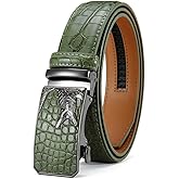 YOORAN Mens Ratchet Belt Mens Dress Belt Leather 1 3/8" Casual Work Jeans Golf with Gift Box