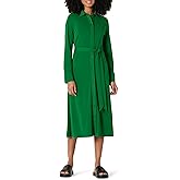 Amazon Essentials Women's Regular-Fit Matte Jersey Midi Length Dress