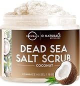O Naturals Coconut Dead Sea Salt Body Scrub Exfoliator Vegan