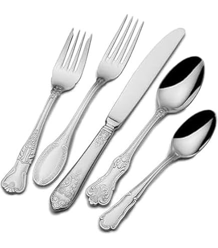 Amazon.com | Wallace 5084513 5084513 Luxe 5-Piece Stainless Steel