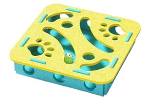 Cat Nail File Enrichment Box, Cat Felt Scratch Puzzle Box, Cats Puzzle, Stress-Free Nail Care Alternative to Clippers & Grind